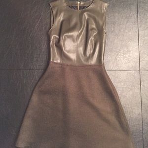 COPY - Zara Sleeveless Leather/Wool Dress